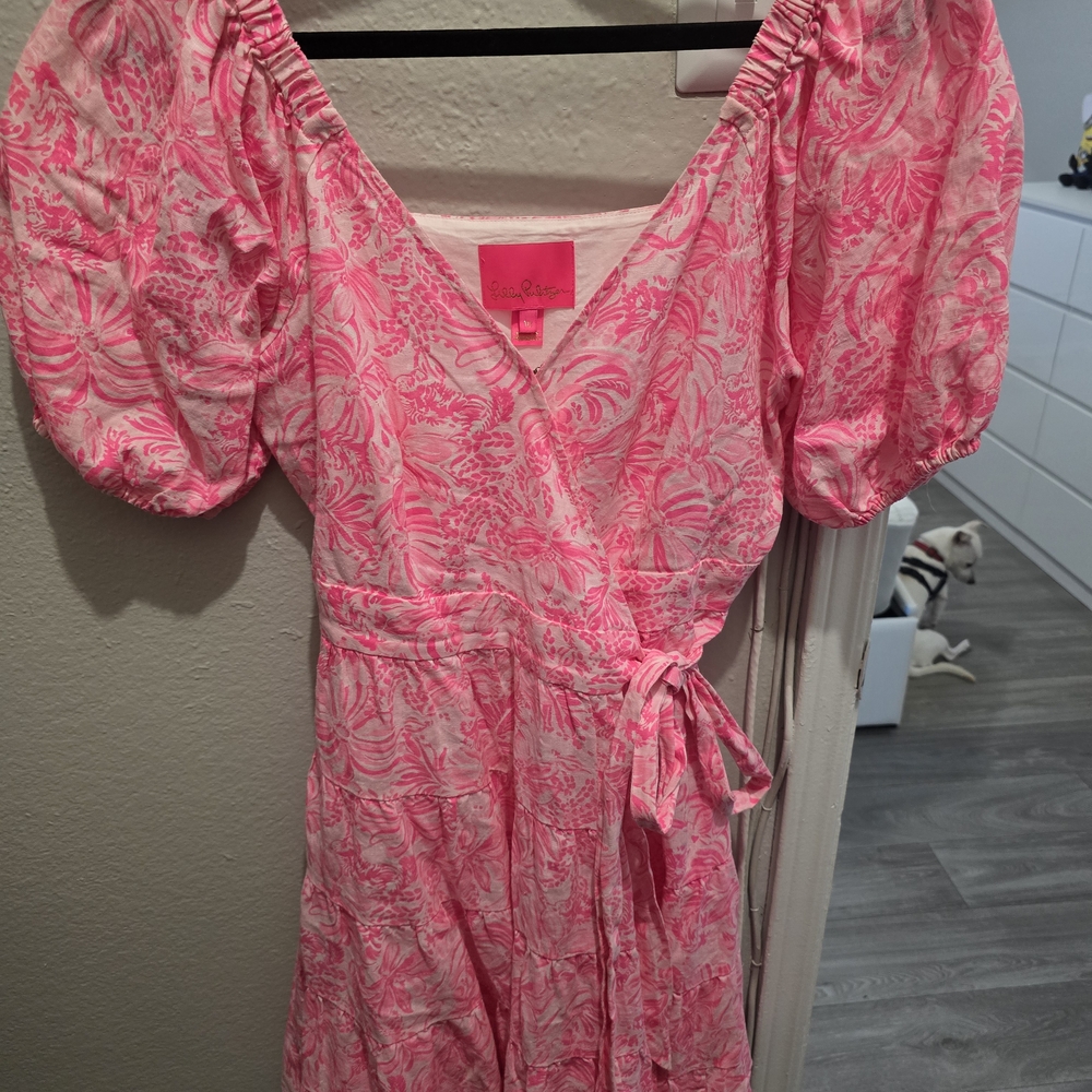 Lilly Pulitzer Pink Long Sleeve Dress